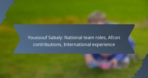 Youssouf Sabaly: National team roles, Afcon contributions, International experience