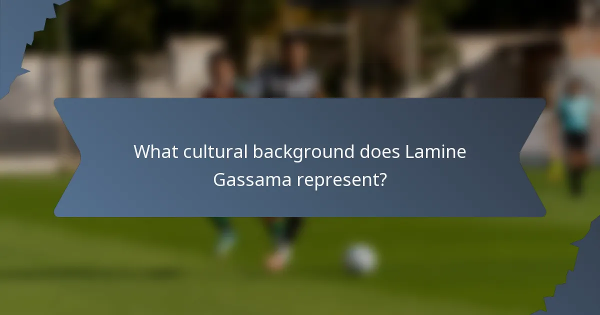 What cultural background does Lamine Gassama represent?